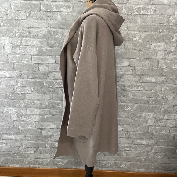 Soft Surroundings Open Long Hooded Cardigan - Picture 3 of 6